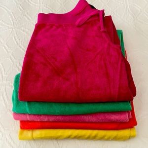 Juicy couture terry cloth pants , multicolor